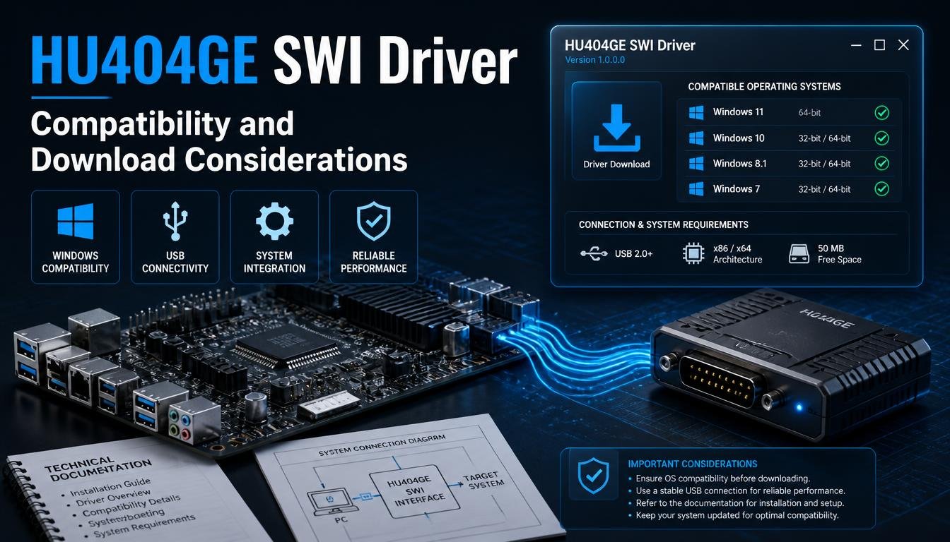 HU404GE SWI Driver: Compatibility and Download Considerations