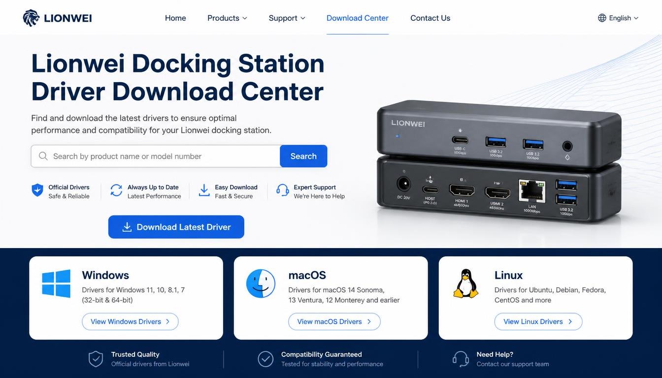 Lionwei Docking Station Driver Download Center